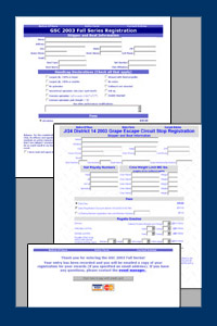 sample online registration entry and payment forms